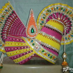 Pagadi for Marble Statue-Pagdi for Krishna Ji-Pagri for Sahajanand Bhagwan Statue-Pagadi for Ram-Laxman Statue-Pagadi for Home Temple Idol