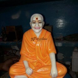 Beautiful Handmade Marble Pramukh Swami Statue - Swami Narayan Nilkanth Idol & Sant Swami Ji Marble Murti