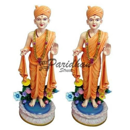 Swami Marble Statue & Handmade Marble God Idol Murti - Beautiful Sant Swami Marble Statue | Jai Swaminarayan | Shree Swaminarayan Ji