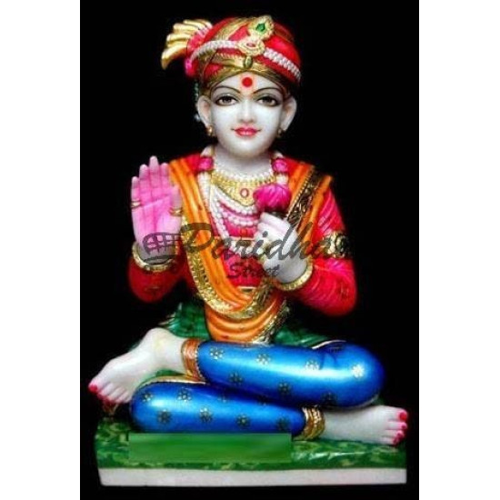 Marble Swaminarayan Statue - Akshar Purushottam Marble Murti Idol | Jai Swaminarayan | Shree Swaminarayan Ji