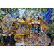 Marble ISKCON Deities of Radha and Krishna Statue  | Exquisite Marble Pair Of Radha Krishna Murti For Home Mandir & Office