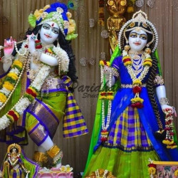 Radha and Krishna Statue Makrana White Marble ISKCON Deities-Marble Pair Of Radha Krishna Moorti For Home Mandir/Temple-Radha Krishna Idol Radha and Krishna Statue Makrana White Marble ISKCON Deities-Marble Pair Of Radha Krishna Moorti For Home Mandir/Temple-Radha Krishna Idol