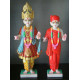 Handmade Akshar Pursotam Idol Murti - Marble Pair of Akshar Purushottam and Gunitanand Swami | Jai Swaminarayan | Shree Swaminarayan Ji