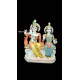 Handmade Marble Radha Krishna Pair Statue | Radha Krishna Murti for Home Temple | Radha Krishna Idol