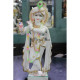 Multicolor Painted Marble Krishna Statue-Lord Krishna Marble Sculpture-Beautiful Krishna Murti For Home Temple, Office-White Krishna Statue