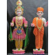 Handmade Akshar Pursotam Idol Murti - Marble Pair of Akshar Purushottam and Gunitanand Swami | Jai Swaminarayan | Shree Swaminarayan Ji