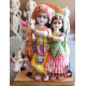 Handmade Marble Radha Krishna Pair Statue | Radha Krishna Murti for Home Temple | Radha Krishna Idol