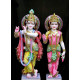 Handmade Marble Radha Krishna Pair Statue | Radha Krishna Murti for Home Temple | Radha Krishna Idol