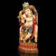 Multicolor Painted Marble Krishna Statue-Lord Krishna Marble Sculpture-Beautiful Krishna Murti For Home Temple, Office-White Krishna Statue