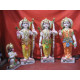 Marble Ram Darbar Statue - Ram Parivar Statue-Ram Darbar Idol-Ram Darbar Marble Moorti-Ram Darbar Murti-Ram Parivar Idols-Ram Parivar Murti