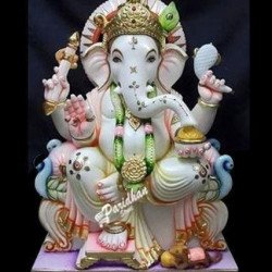 Marble Ganesh Statue For Home Mandir/Temple/Office-ganesh idols For Home-Vinayagar Statue-Ganpati Murti Sculptures-Lord ganesha Statue