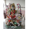 Durga Ma Idol For Home-White Painted Marble Bengali Durga-Marble Durga Maa Murti-Durga Ma Idol-Ambe Maa Statue-Durga Sculpture-Shakti Statue