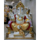 Marble Ganesh Statue For Home Mandir/Temple/Office-ganesh idols For Home-Vinayagar Statue-Ganpati Murti Sculptures-Lord ganesha Statue