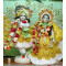 Radha and Krishna Makrana Pure white Marble ISKCON Deities Statue-Exquisite Marble Pair Of Radha Krishna Moorti For Home Mandir & Office
