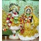 Radha and Krishna Makrana Pure white Marble ISKCON Deities Statue-Exquisite Marble Pair Of Radha Krishna Moorti For Home Mandir & Office