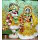 Marble ISKCON Deities of Radha and Krishna Statue  | Exquisite Marble Pair Of Radha Krishna Murti For Home Mandir & Office