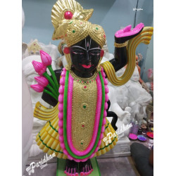 Black Marble Shri Nath Ji Statue Pink-Shrinath Ji idol-Shrinathji Statue At Home Mandir Office-Indian Shrinathji Figure Statue-Shreenathji Black Marble Shri Nath Ji Statue Pink-Shrinath Ji idol-Shrinathji Statue At Home Mandir Office-Indian Shrinathji Figure Statue-Shreenathji