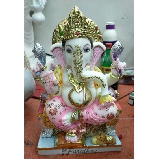Pure Makrana Marble Ganesh Statue For Home Mandir/Temple/Office-ganesh idols For Home-Vinayagar Statue-Ganpati Murti -Lord ganesha Statue Pure Makrana Marble Ganesh Statue For Home Mandir/Temple/Office-ganesh idols For Home-Vinayagar Statue-Ganpati Murti -Lord ganesha Statue