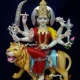 Durga Ma Idol For Home-White Painted Marble Bengali Durga-Marble Durga Maa Murti-Durga Ma Idol-Ambe Maa Statue-Durga Sculpture-Shakti Statue Durga Ma Idol For Home-White Painted Marble Bengali Durga-Marble Durga Maa Murti-Durga Ma Idol-Ambe Maa Statue-Durga Sculpture-Shakti Statue