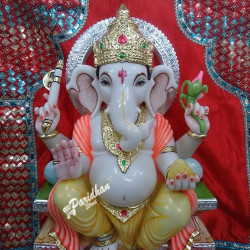 Lord ganesha Marble Statue-Marble Ganesh Statue For Home Mandir/Temple/Office-ganesh idols Home-Vinayagar Statue-Ganpati Murti Sculptures