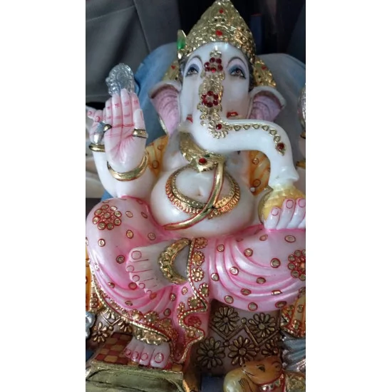 Pure Makrana Marble Ganesh Statue For Home Mandir/Temple/Office-ganesh idols For Home-Vinayagar Statue-Ganpati Murti -Lord ganesha Statue Pure Makrana Marble Ganesh Statue For Home Mandir/Temple/Office-ganesh idols For Home-Vinayagar Statue-Ganpati Murti -Lord ganesha Statue
