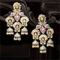 Kundan & Meenakari Earrings